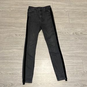 Zara Grey Premium High-waisted Denim. Good quality.